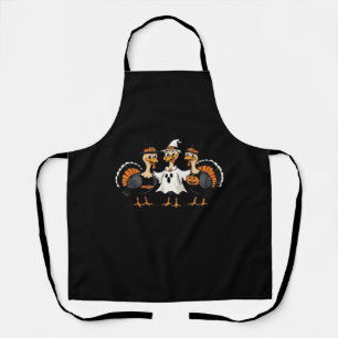 Turkey Halloween Boo, Thanksgiving Turkey, Spooky Apron
