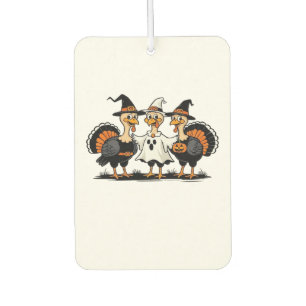 Turkey Halloween Boo, Thanksgiving Turkey, Spooky Car Air Freshener