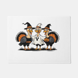 Turkey Halloween Boo, Thanksgiving Turkey, Spooky Doormat