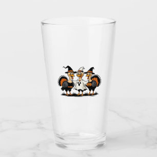 Turkey Halloween Boo, Thanksgiving Turkey, Spooky  Glass
