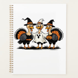 Turkey Halloween Boo, Thanksgiving Turkey, Spooky Planner