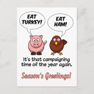 Turkey & Ham postcard