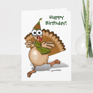 Turkey Happy Birthday Card
