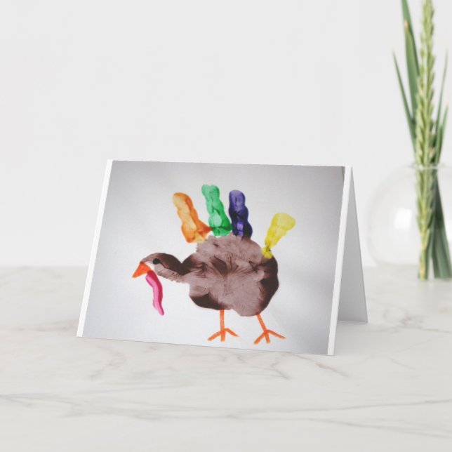 Turkey  Happy Thanksgiving.  Gobble it up! Holiday Card (Front)