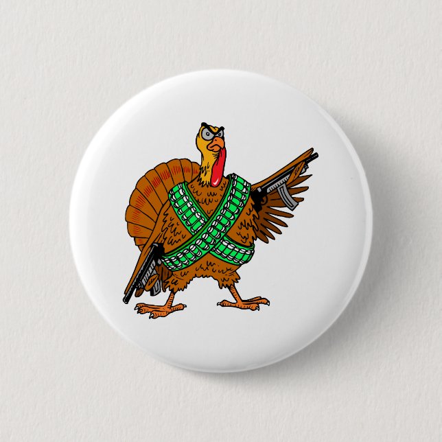 Turkey Humour 6 Cm Round Badge (Front)
