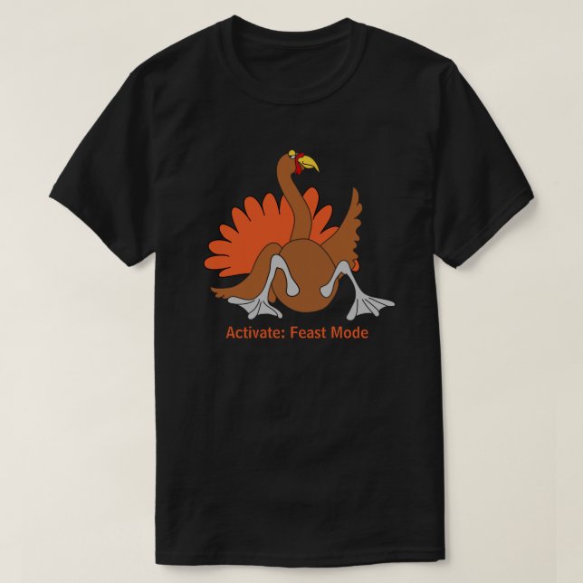 Turkey Humour T-Shirt (Design Front)