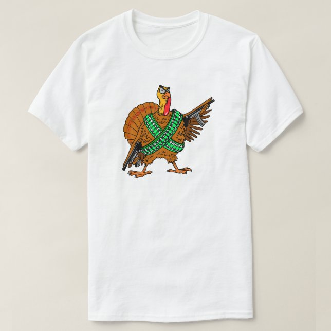 Turkey Humour T-Shirt (Design Front)