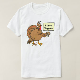 Turkey Humour Vegan Joke T-Shirt