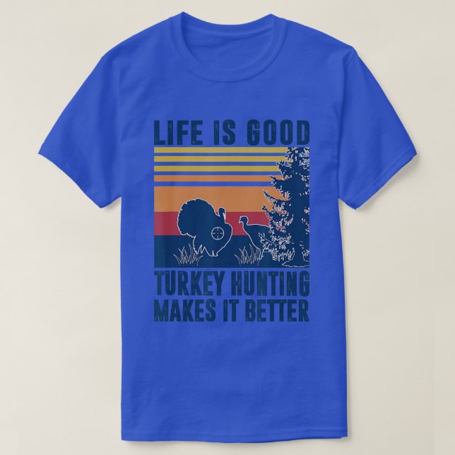 Turkey Hunting Gifts Men Women Wild Turkey Hunter  T-Shirt (Design Front)