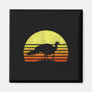 Turkey Hunting Retro Sunset Upland Bird Hunter Tha Magnet