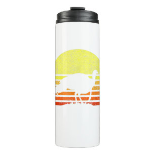 Turkey Hunting Retro Sunset Upland Bird Hunter Tha Thermal Tumbler
