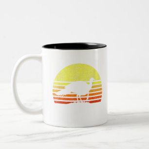 Turkey Hunting Retro Sunset Upland Bird Hunter Tha Two-Tone Coffee Mug