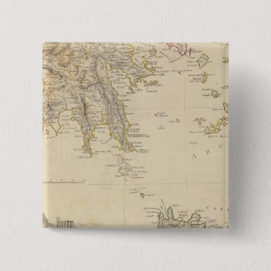 Turkey III Southern Greece and Candia 15 Cm Square Badge