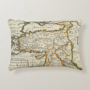 Turkey in Asia or Asia Minor Decorative Cushion