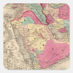 Turkey In Asia Persia Arabiaandc Square Sticker