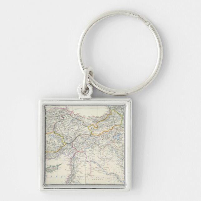 Turkey in Asia, Transcaucasia Key Ring (Front)