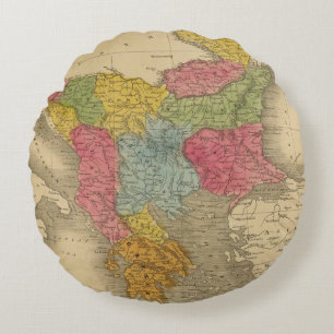 Turkey in Europe 8 Round Cushion