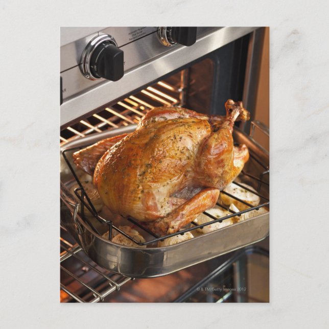Turkey in oven postcard (Front)
