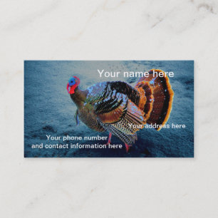 Turkey in Snow 3 Business Card