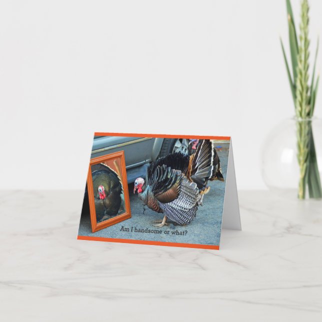 Turkey in the mirror. holiday card (Front)