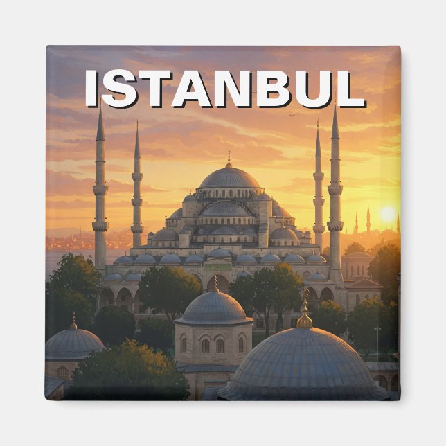 Turkey Istanbul Blue Mosque Magnet (Front)