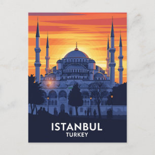 Turkey Istanbul Blue Mosque Postcard