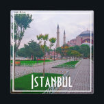 Turkey Istanbul City Architecture Hagia Sophia Magnet<br><div class="desc">Turkey Istanbul City View / Landscape Hagia Sophia Fridge Magnet to add to your travel memorabilia collection. A cool gift / present for all who love unique custom design personalized items,  positive vibes,  holidays,  traveling,  amazing destinations,  love happy colours,  busy prints etc. Explore,  travel,  country,  destination,  discover.</div>