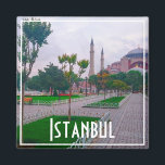 Turkey Istanbul City Architecture Hagia Sophia Magnet<br><div class="desc">Turkey Istanbul City View / Landscape Hagia Sophia Fridge Magnet to add to your travel memorabilia collection. A cool gift / present for all who love unique custom design personalized items, positive vibes, holidays, traveling, amazing destinations, love happy colours, busy prints etc. Explore, travel, country, destination, discover.</div>