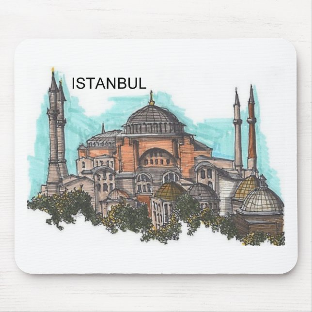 Turkey Istanbul Hagia Sophia (by St.K) Mouse Mat (Front)