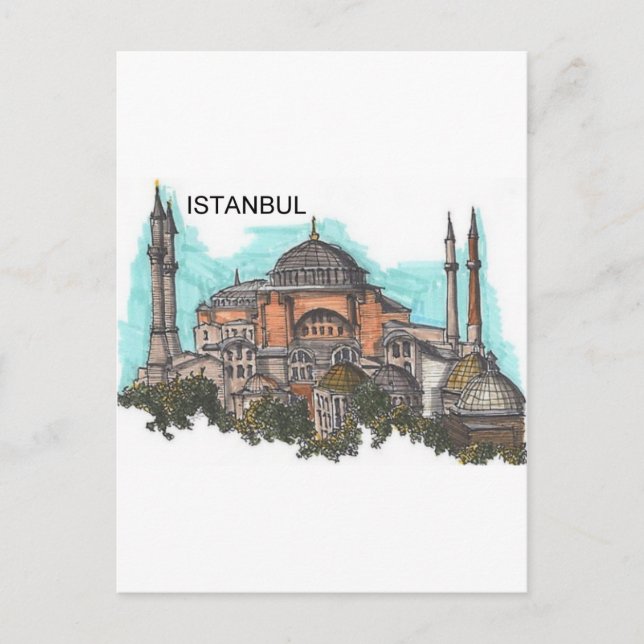 Turkey Istanbul Hagia Sophia (by St.K) Postcard (Front)
