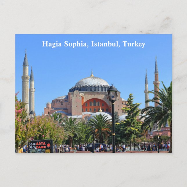 Turkey Istanbul Hagia sophia Postcard (Front)