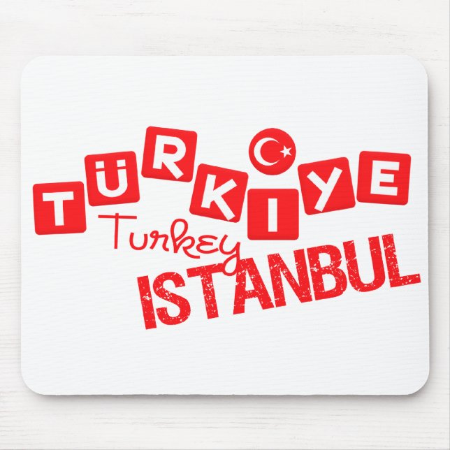 TURKEY ISTANBUL mousepad - customise (Front)