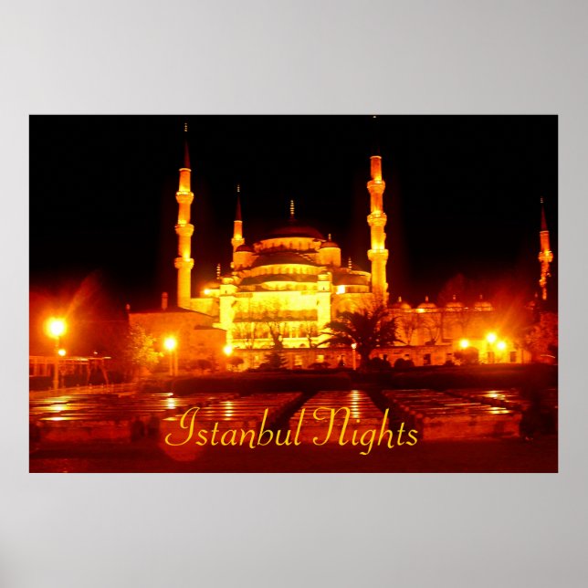 (TURKEY) Istanbul Nights Poster (Front)