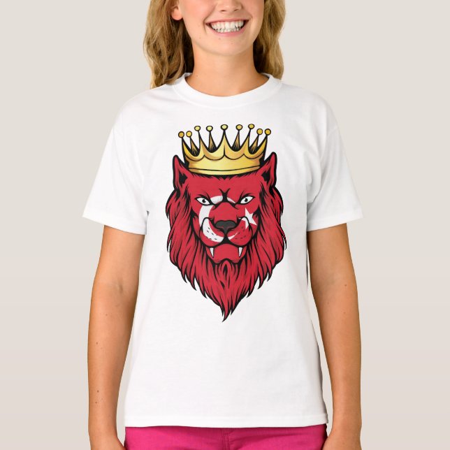 Turkey   Lion King Flag  T-Shirt (Front)