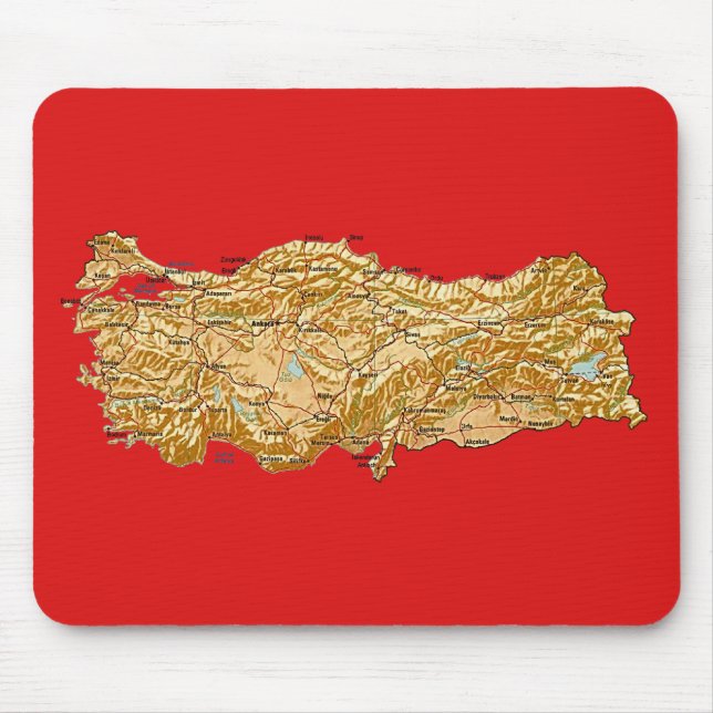Turkey Map Mousepad (Front)