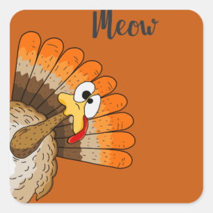 Turkey Meow Stickers