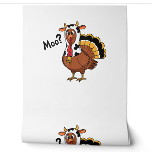 Turkey Moo Cow Funny Thanksgiving Performance Spri Wallpaper