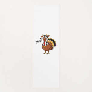 Turkey Moo Cow Funny Thanksgiving Performance Spri Yoga Mat