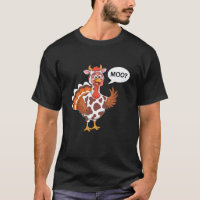 Turkey Moo Funny Thanksgiving Kids Turkey Cow Joke