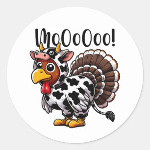 Turkey Moo Stickers