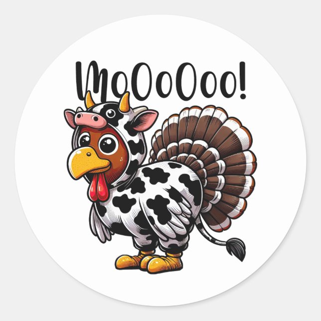 Turkey Moo Stickers (Front)