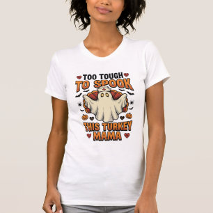 Turkey Mum Halloween Shirt with Vintage Nurse Ghos