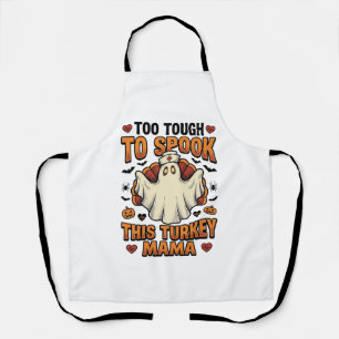 Turkey Mum Halloween Shirt with Vintage Nurse Ghos Apron