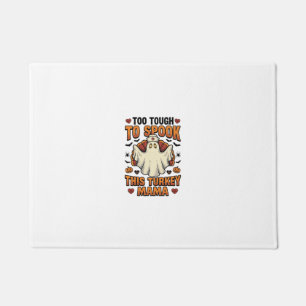 Turkey Mum Halloween Shirt with Vintage Nurse Ghos Doormat