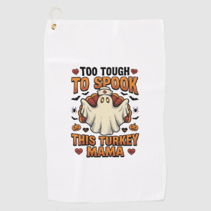 Turkey Mum Halloween Shirt with Vintage Nurse Ghos Golf Towel