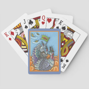 TURKEY NATION, THANKSGIVING GOBBLERS PLAYING CARDS