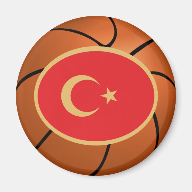 Turkey National Basketball Team Magnet (Front)