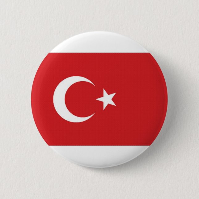 Turkey National Flag 6 Cm Round Badge (Front)