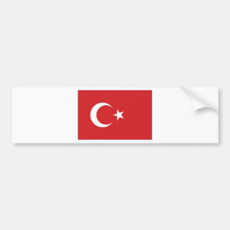 Turkey National Flag Bumper Sticker