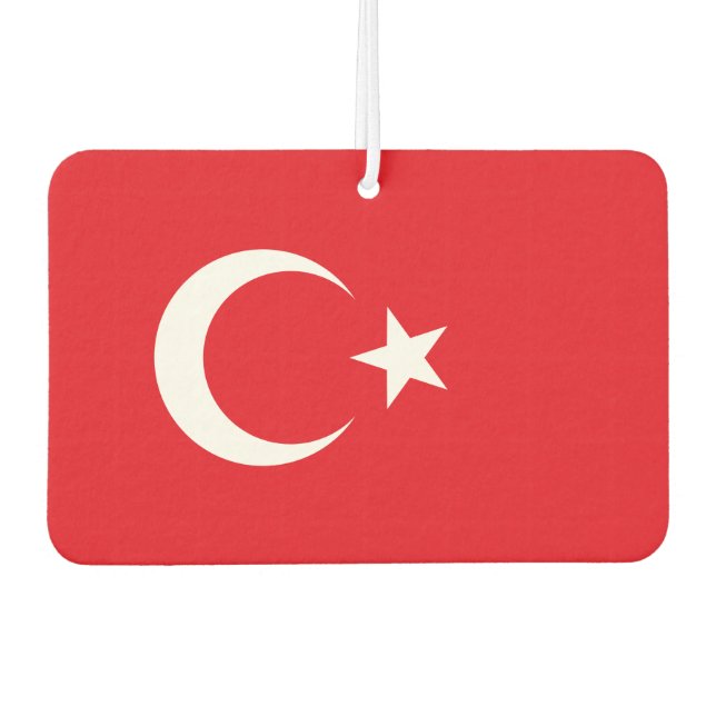 Turkey National World Flag Car Air Freshener (Front)